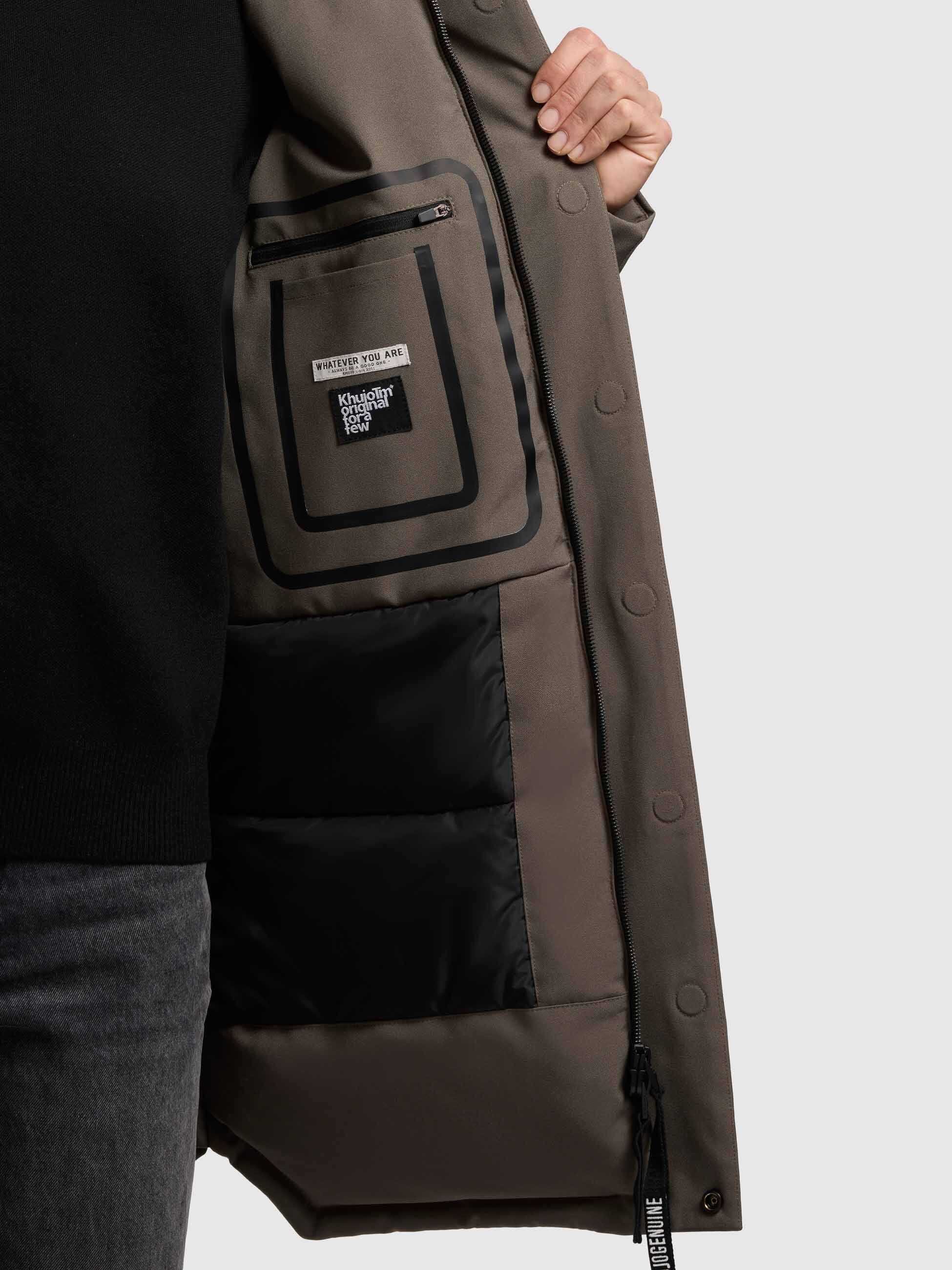 khujo-carl2-mantel-khaki-herren-parka-loose-fit image 8