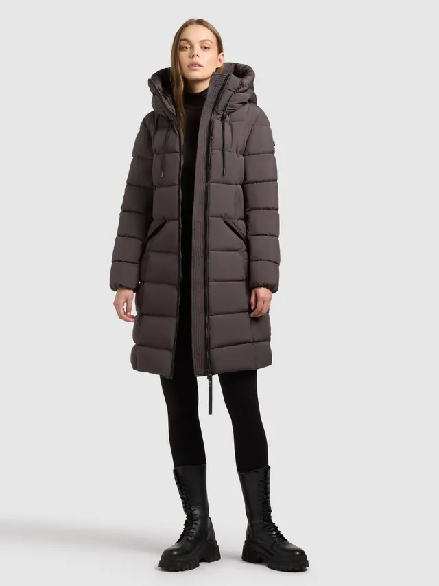 khujo-arlene-damen-steppmantel-knielang-moody-plum image 1