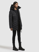 khujo-coat-samar-black-damen-steppmantel-mit-kapuze image 6