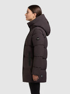 khujo-jacket-drown-matt-moody-plum-wattierte-winterjacke-loose-fit image 5
