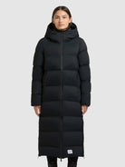 khujo-coat-larea4-black-wadenlanger-damen-steppmantel-regular-fit-mit-kapuze image 4