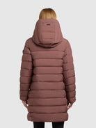 khujo-sofi-steppjacke-red-brown-mit-kapuze-slim-fit image 3