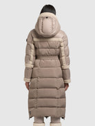 khujo-coat-julita2-greige-wadenlanger-steppmantel-teddy image 3