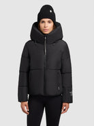 khujo-jacke-audrey-matt-black-damen-steppjacke image 4