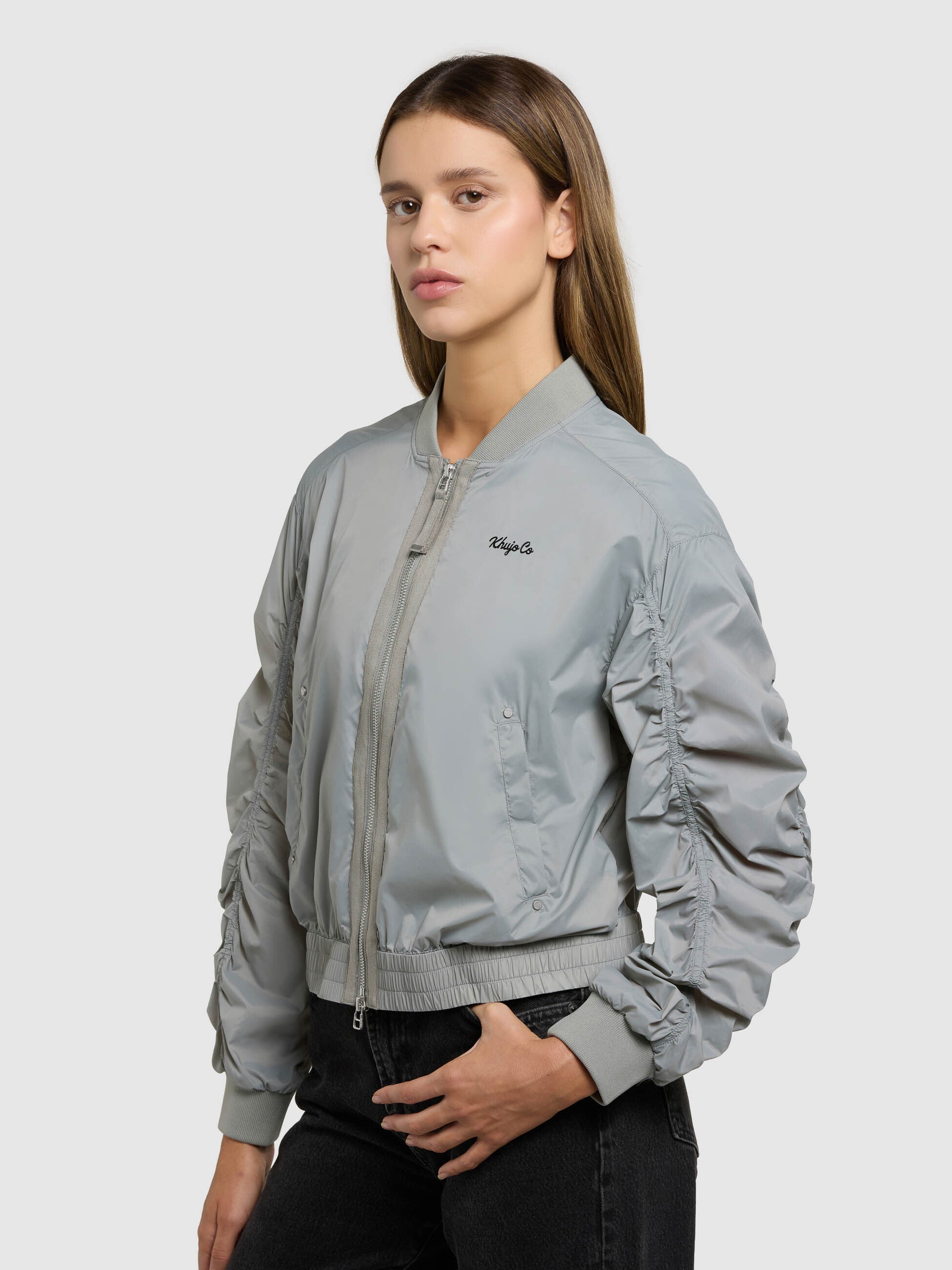 khujo-jacke-tuvay-cloud-green-blouson-bomberjacke-damen image 6