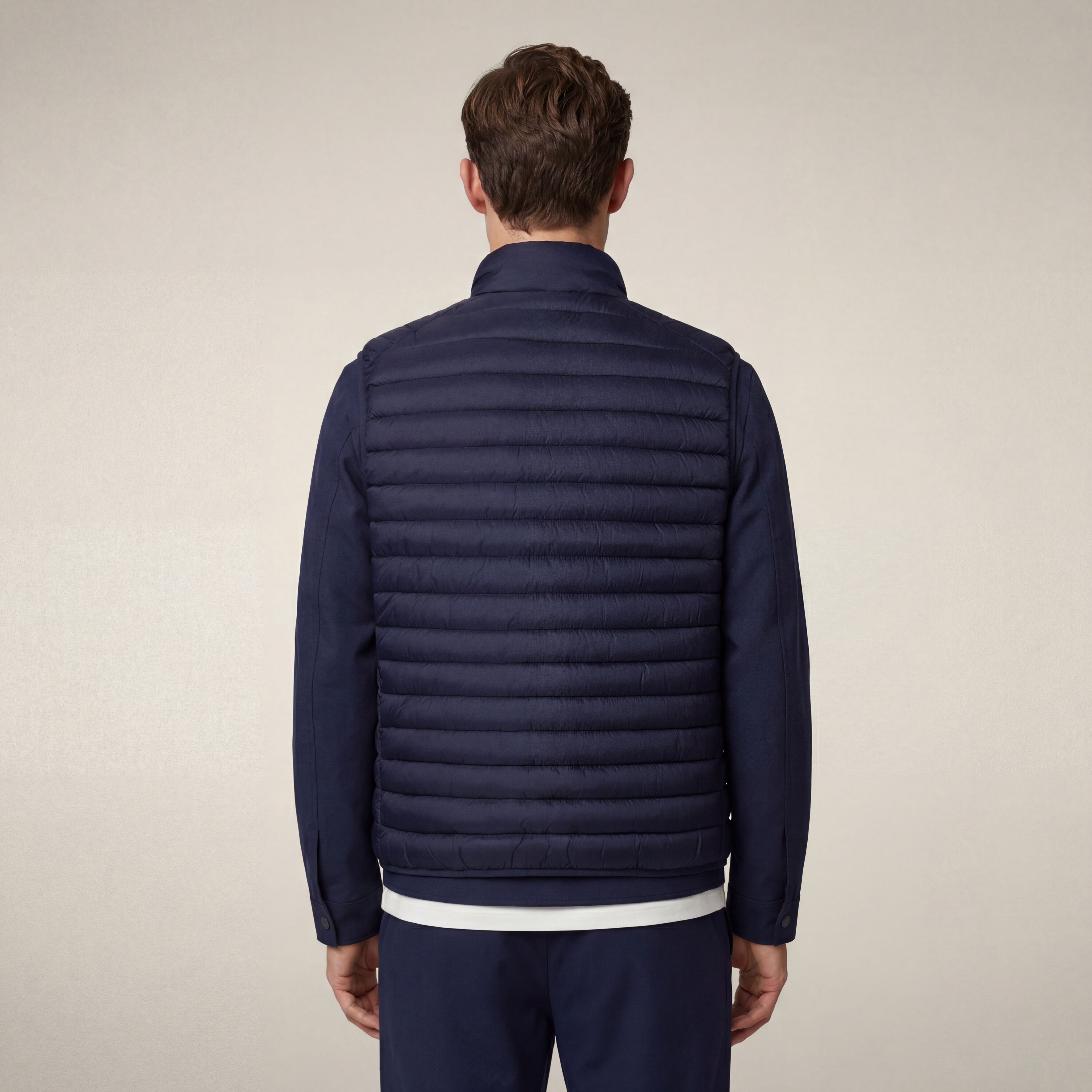 save-the-duck-adam-steppweste-herren-navy-slim-fit-mit-stehkragen image 2