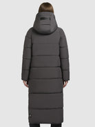 khujo-lamba-coat-dark-gray-wadenlanger-damen-steppmantel-mit-teddy-kapuze image 3