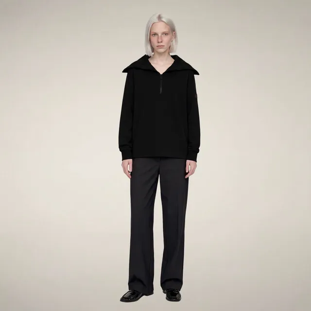save-the-duck-hinata-damen-top-half-zip-schwarz image 1