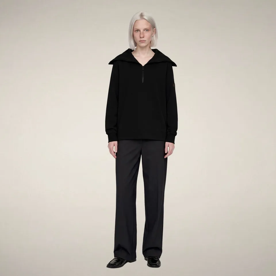 save-the-duck-hinata-damen-top-half-zip-schwarz image 1