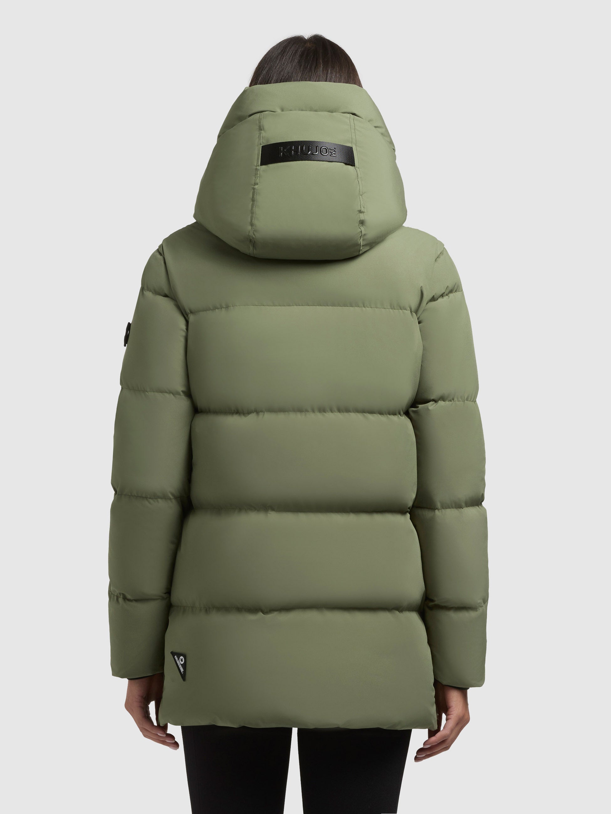 khujo-jacke-drown-matt-fern-green-damen-steppjacke-loose-fit image 3