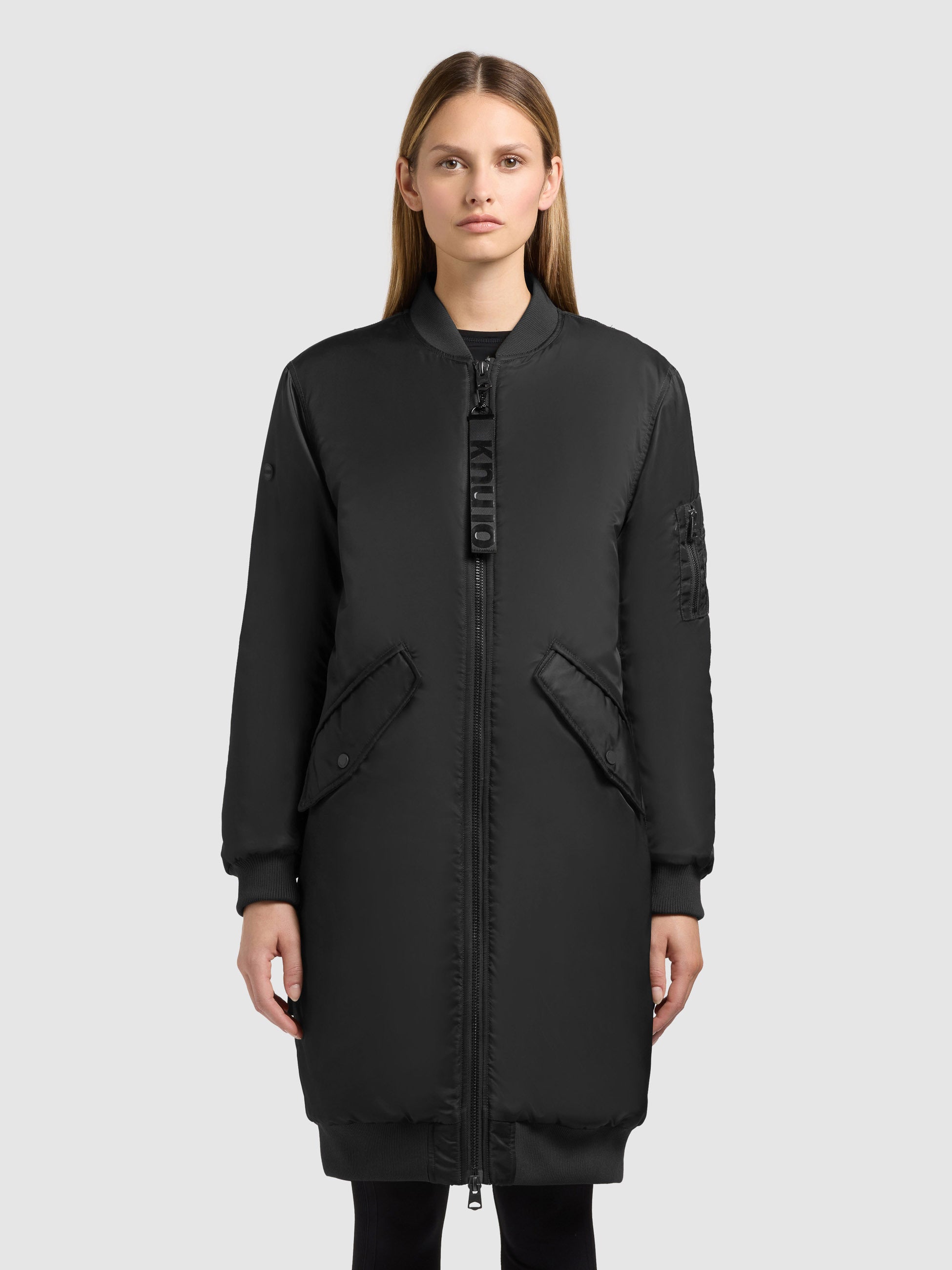 khujo-mantel-lulu-bomber-black-wintermantel-im-bomber-look-damen image 4