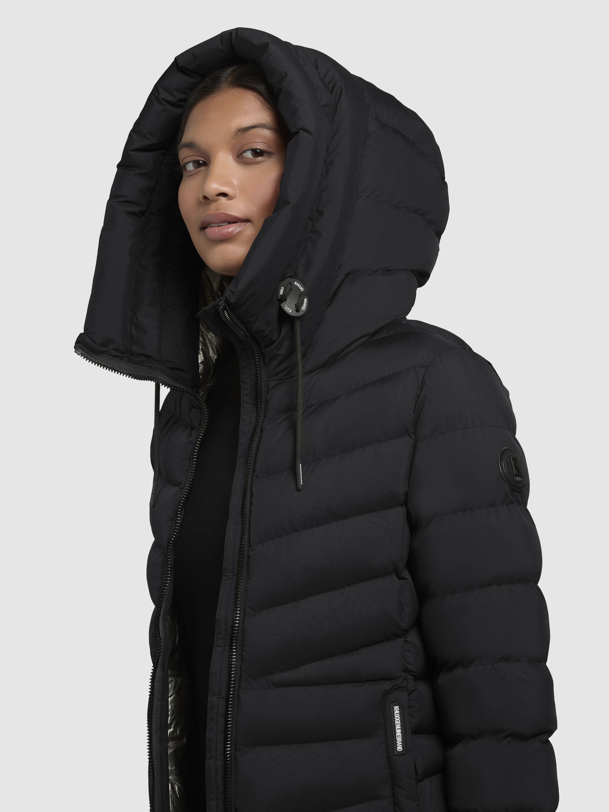 khujo-jacke-tuhani4-schwarz-damen-steppjacke-leicht image 7