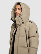 khujo-coat-morse3-lichen-beige-langer-damen-steppmantel image 7