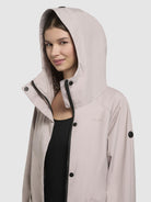 khujo-mantel-yeal-graulila-sommerlicher-damen-kurzmantel-slim-fit image 7