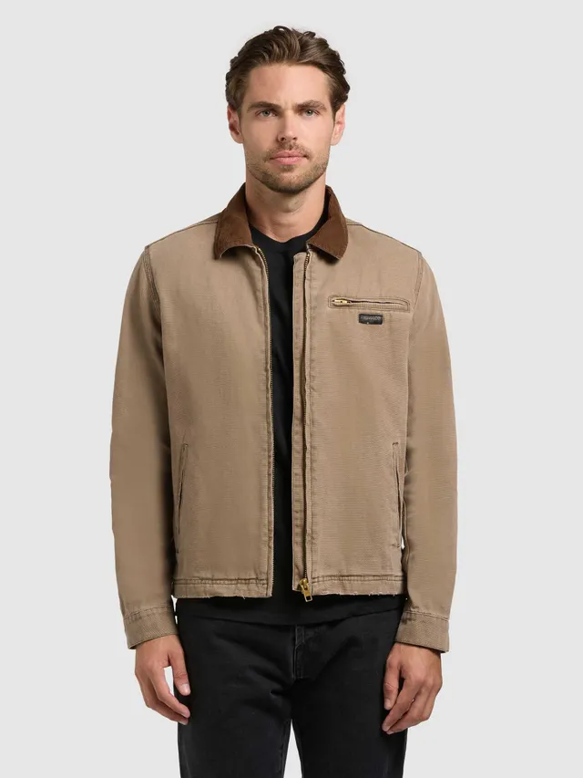 khujo-jacke-deddy-brown-damen-blousonjacke-aus-baumwoll-canvas image 1