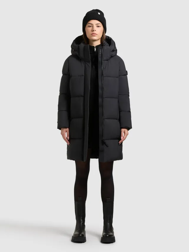 khujo-mantel-haya2-matt-obrage-grey-damen-steppmantel-loose-fit image 1