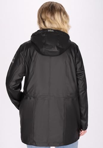 schmuddelwedda-damen-curvy-regenmantel-regenmantel-mit-kapuze-knopfverschluss-un image 8