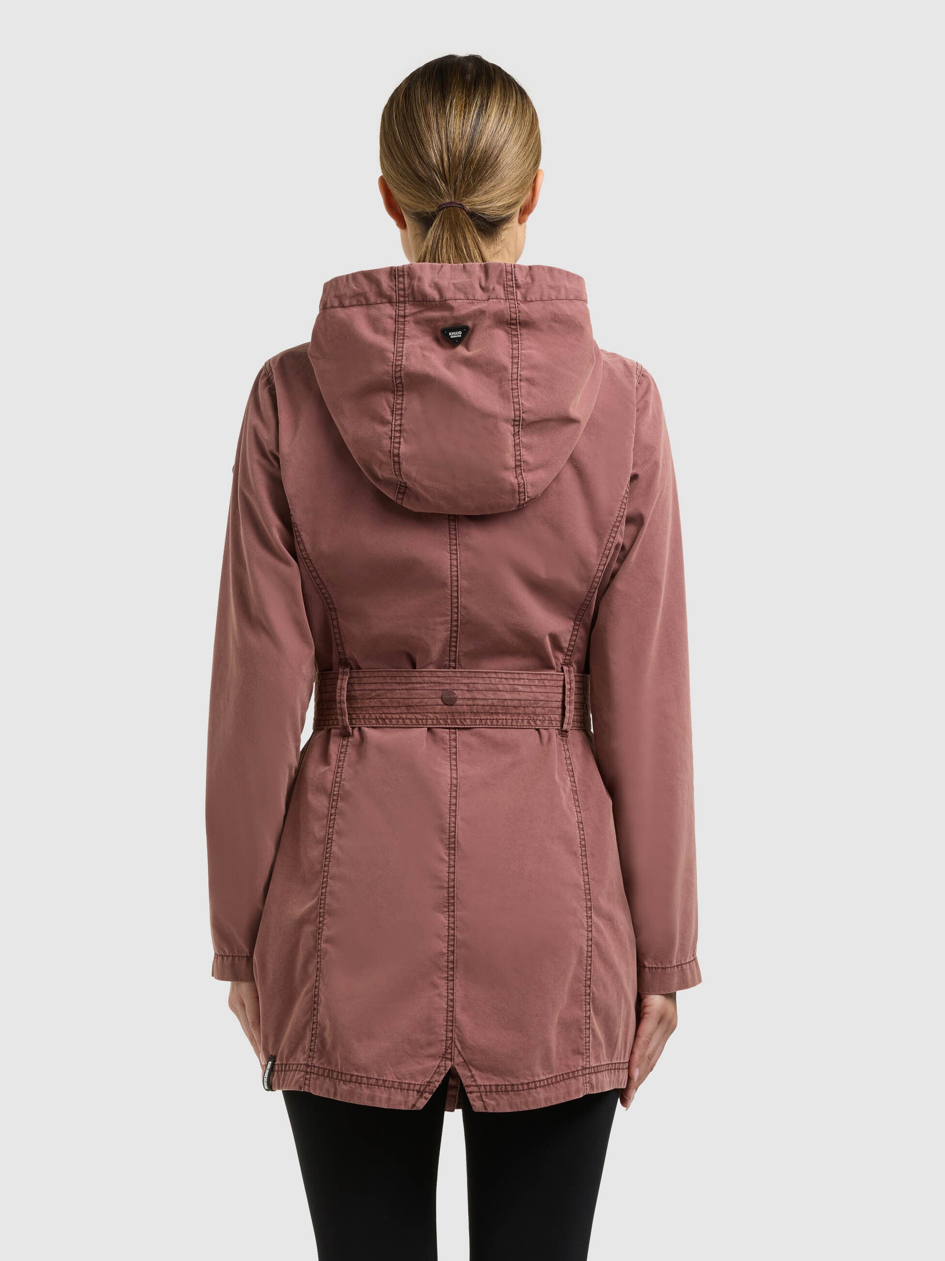 khujo-jacke-prea-sommerparka-trench-f-r-damen-in-grapeful-red image 3