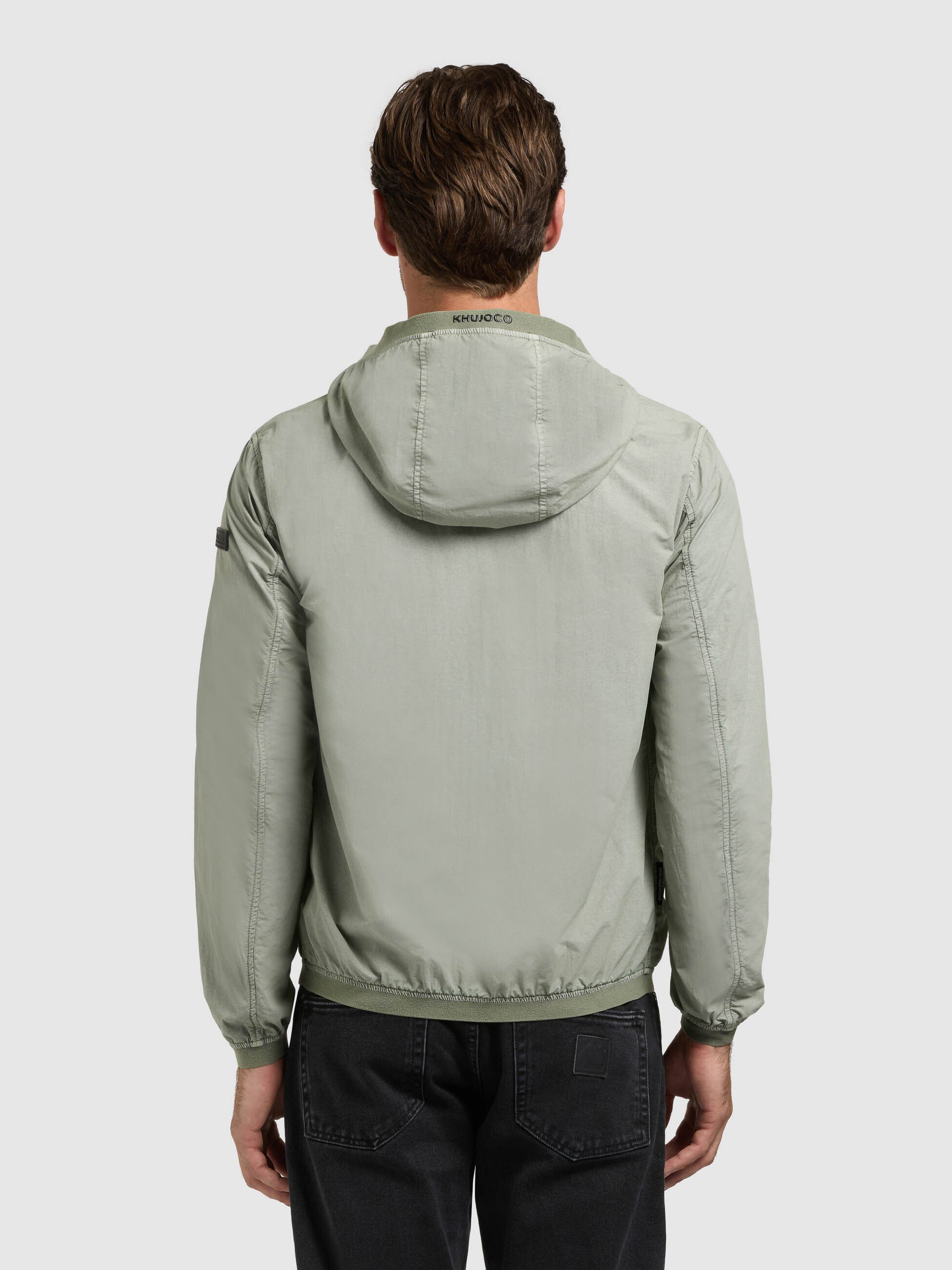 khujo-jacke-derf-cloud-green-blousonjacke-mit-kapuze-garment-dye image 3