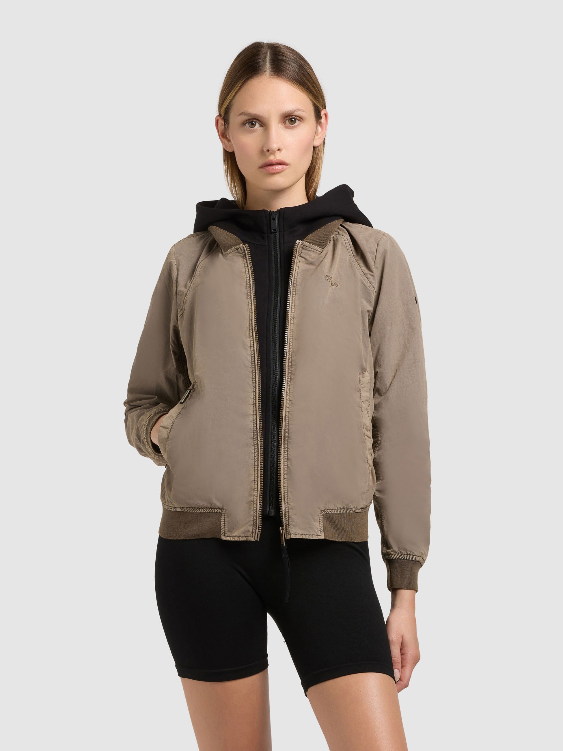 khujo-jacke-meets-2in1-latte-brown image 1