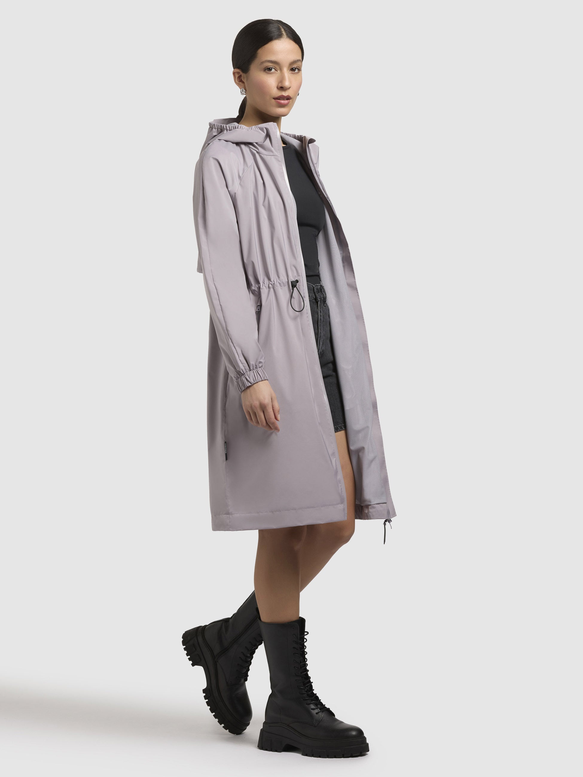khujo-mantel-tuuli-graulila-damen-kurzmantel-windbreaker image 6