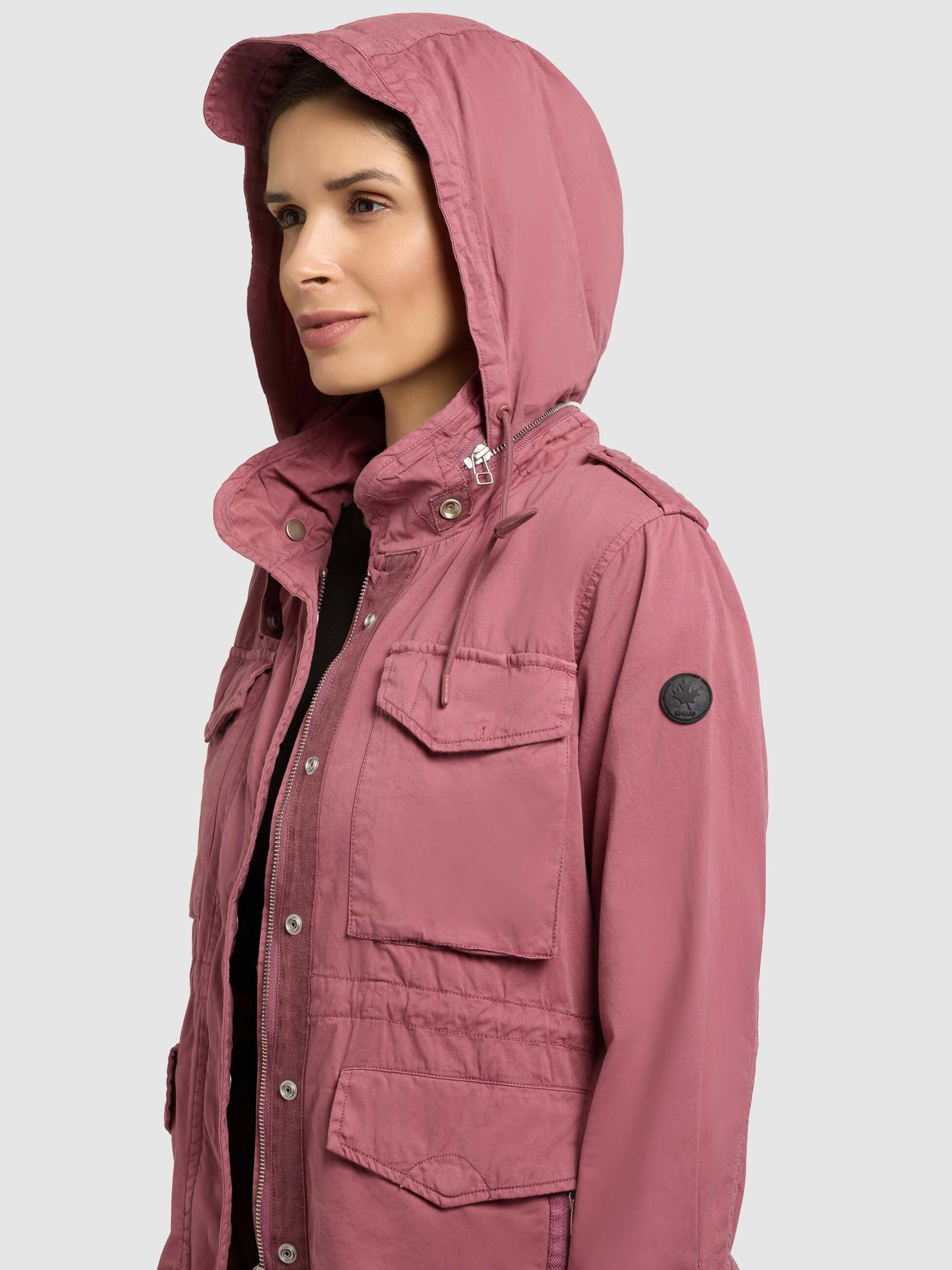 khujo-jacke-nori-fuchsia-fieldjacke-damen-aus-baumwolltwill image 8