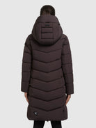 khujo-coat-mikia3-damen-knielanger-steppmantel-in-moody-plum image 3