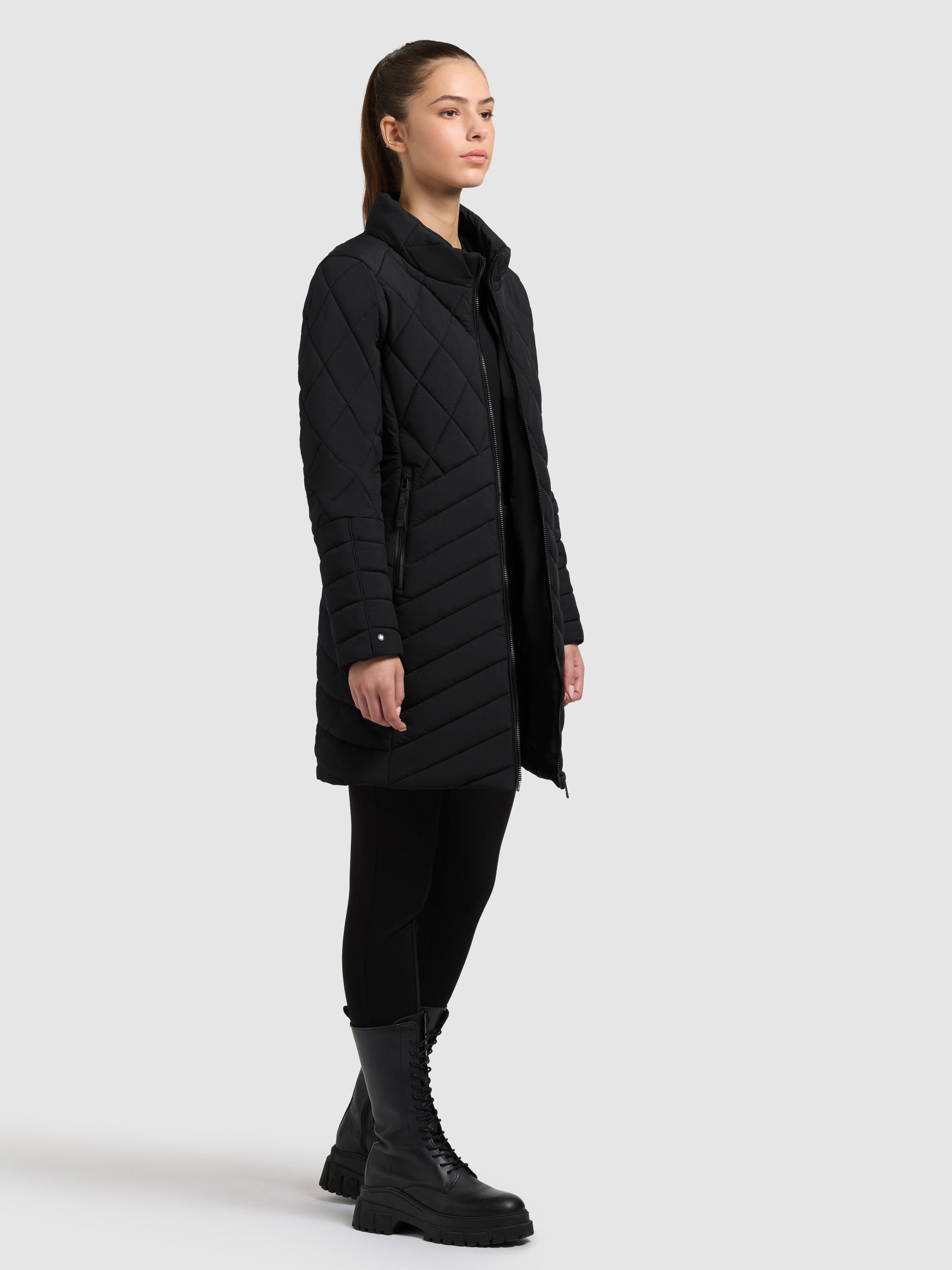 khujo-ivana-steppmantel-damen-black-kurzmantel image 6