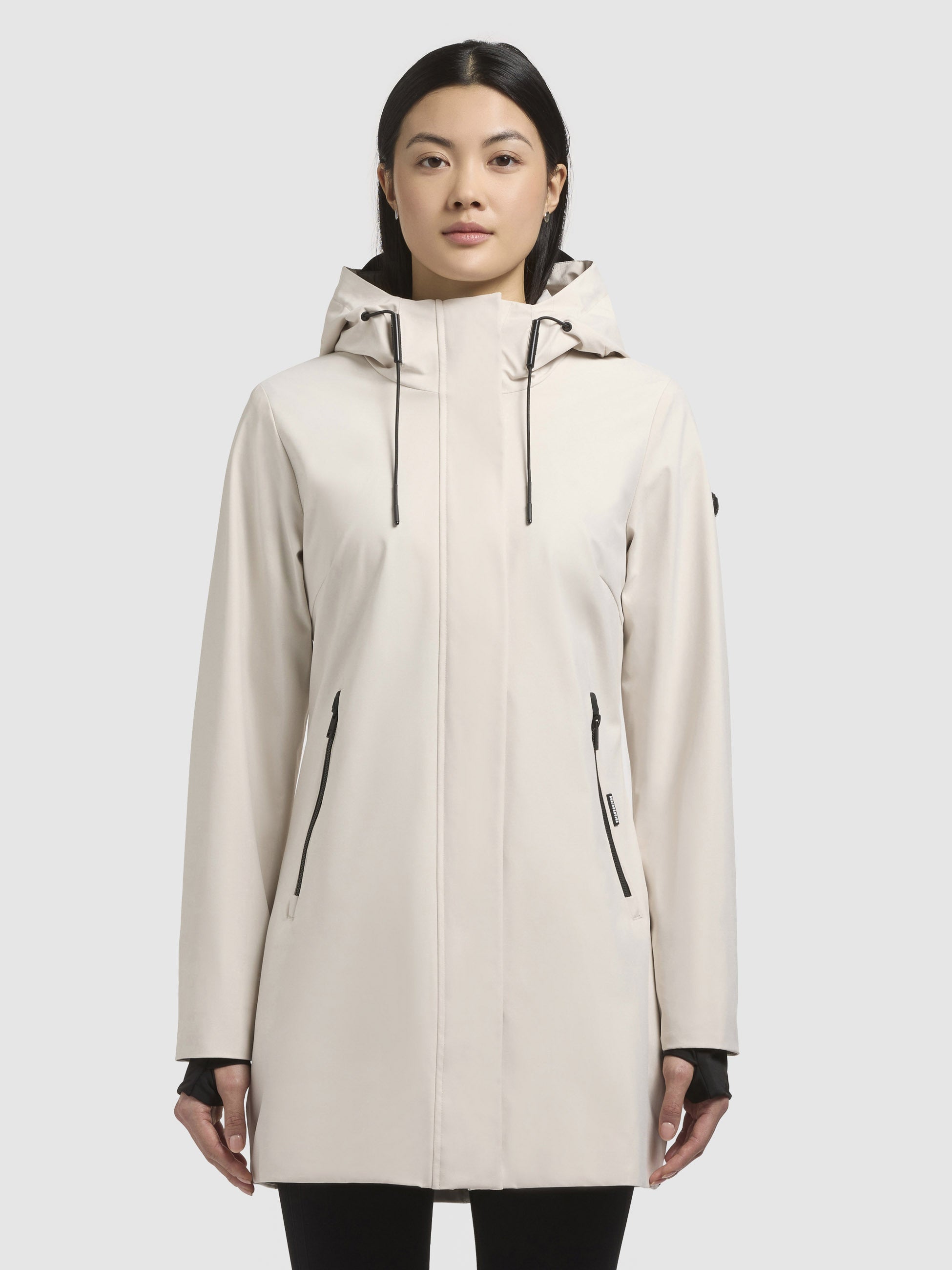 khujo-jacke-izaf3-naturwei-wasserabweisende-sommerjacke-mit-kapuze image 4