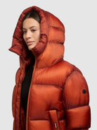 khujo-jacke-nolana-burned-orange-steppjacke-crinkle-loose-fit image 7