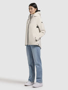 khujo-jacke-woom-damen-regenjacke-naturwei-wasserabweisend image 5