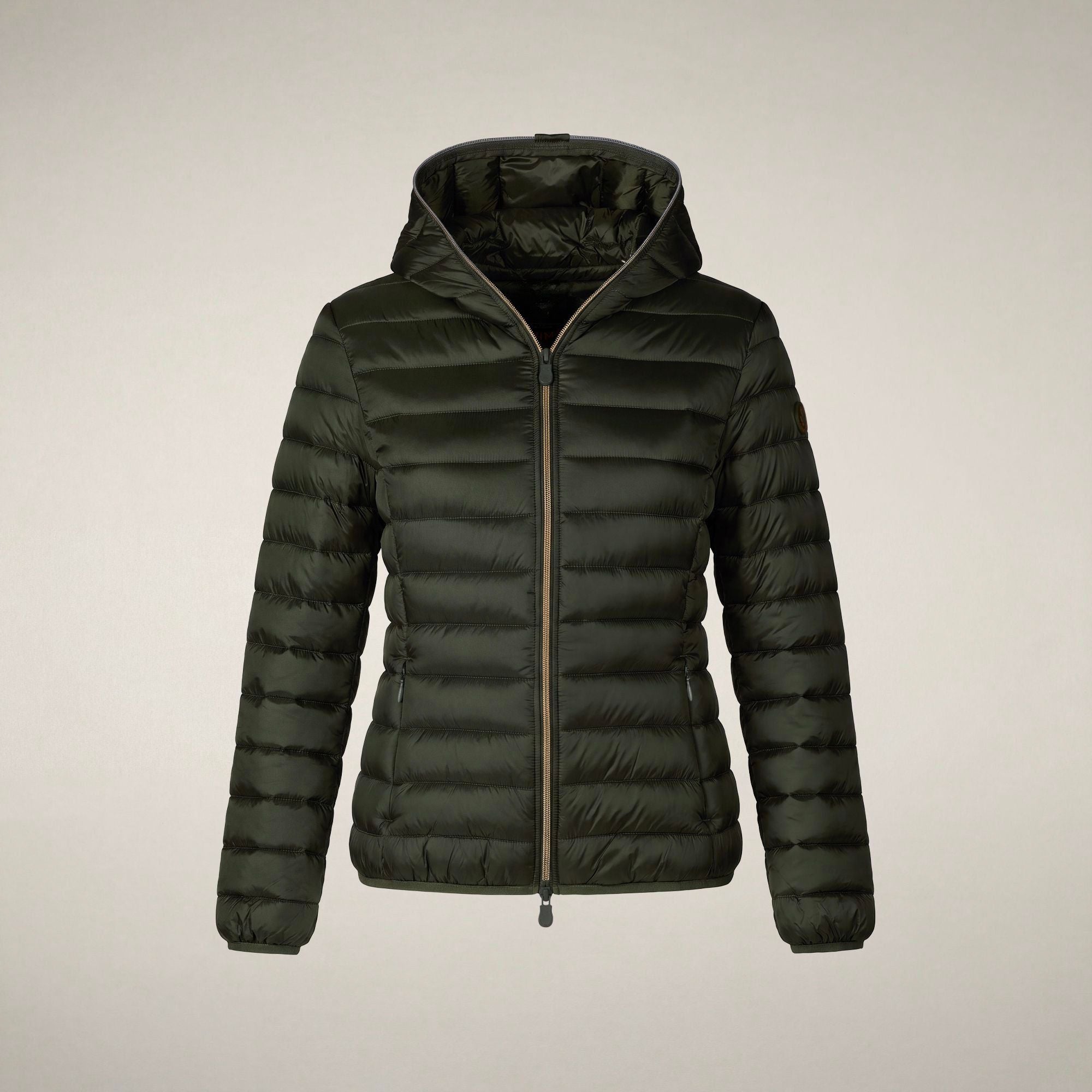 save-the-duck-alexis-damen-pufferjacke-mit-kapuze-waldgr-n-plumtech image 3