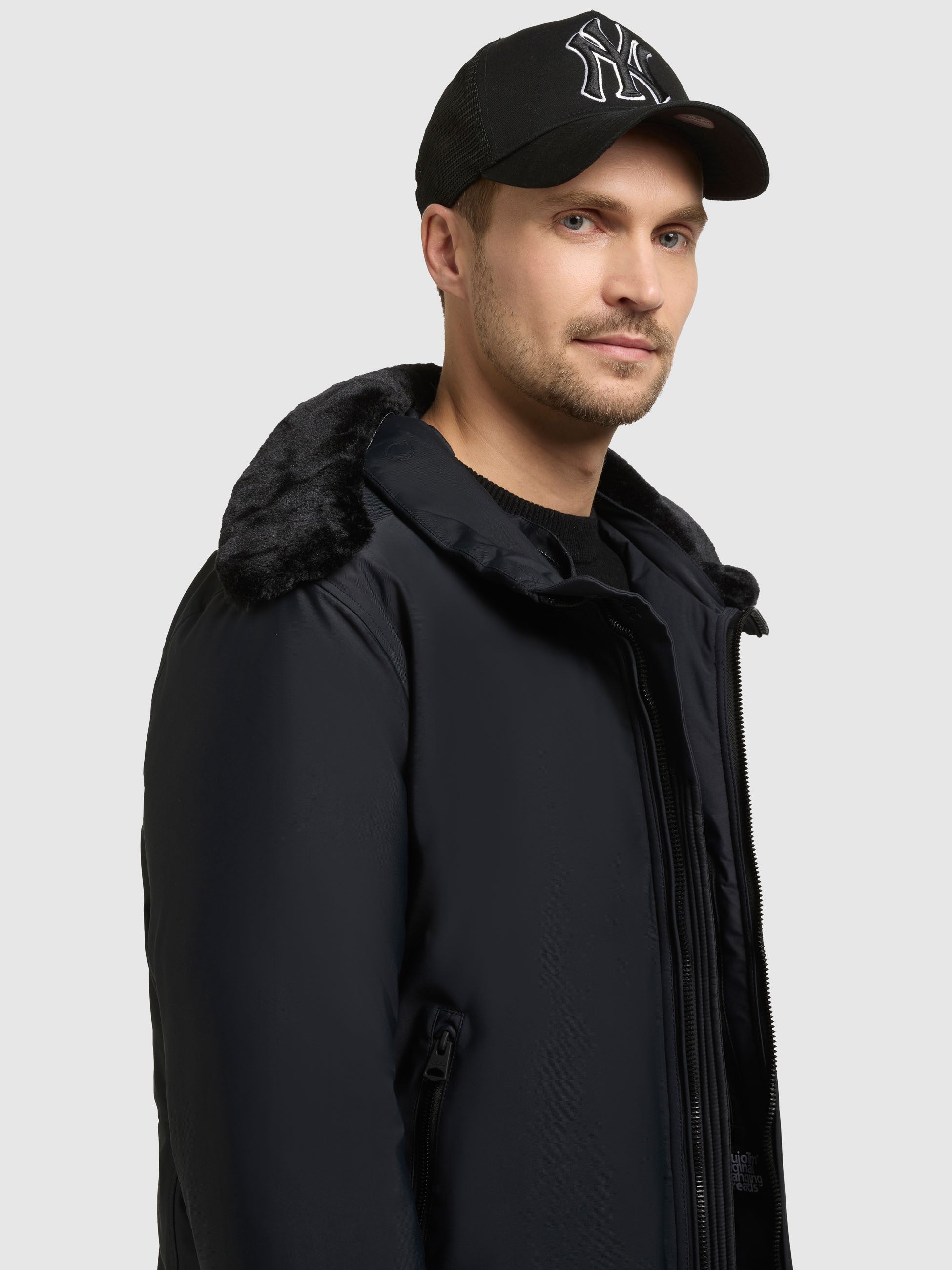 khujo-jacke-huey-obrage-grey-blousonjacke-mit-teddyfleece image 7