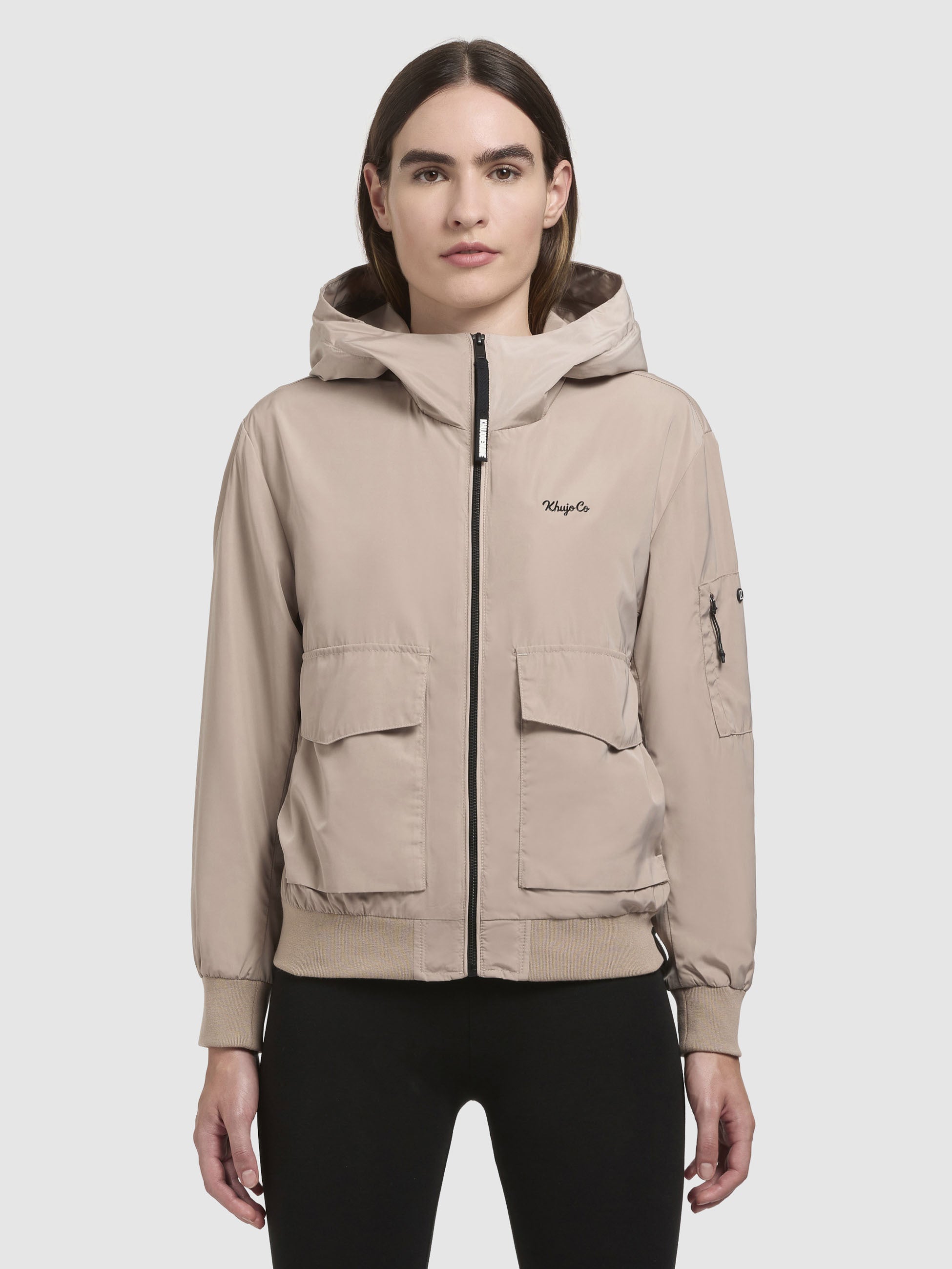 khujo-jacke-anov-beige-blouson-bomberjacke-mit-doppel-kapuze image 4
