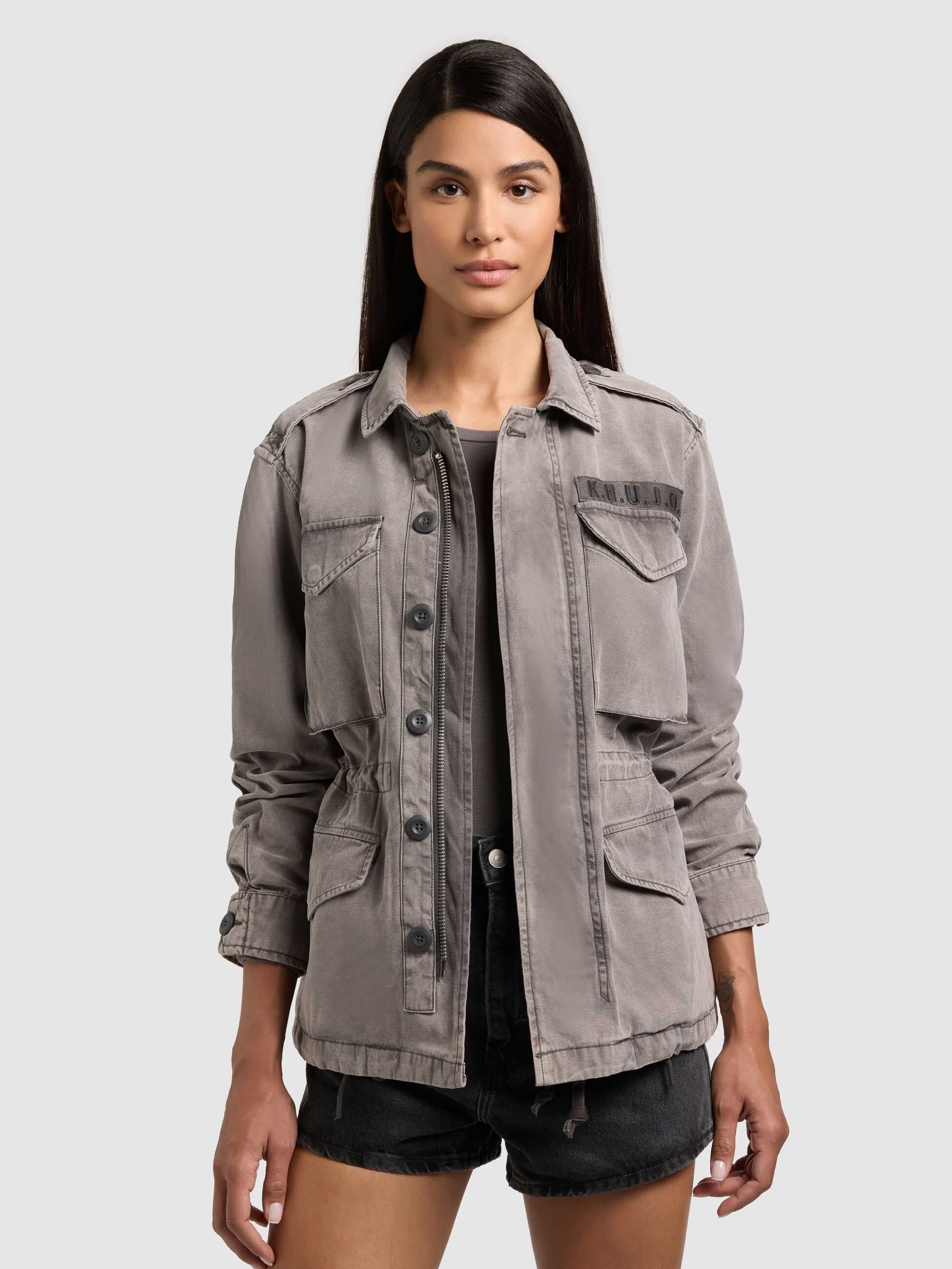 khujo-jacke-buni-slate-grey-fieldjacke-damen-aus-baumwoll-twill image 7