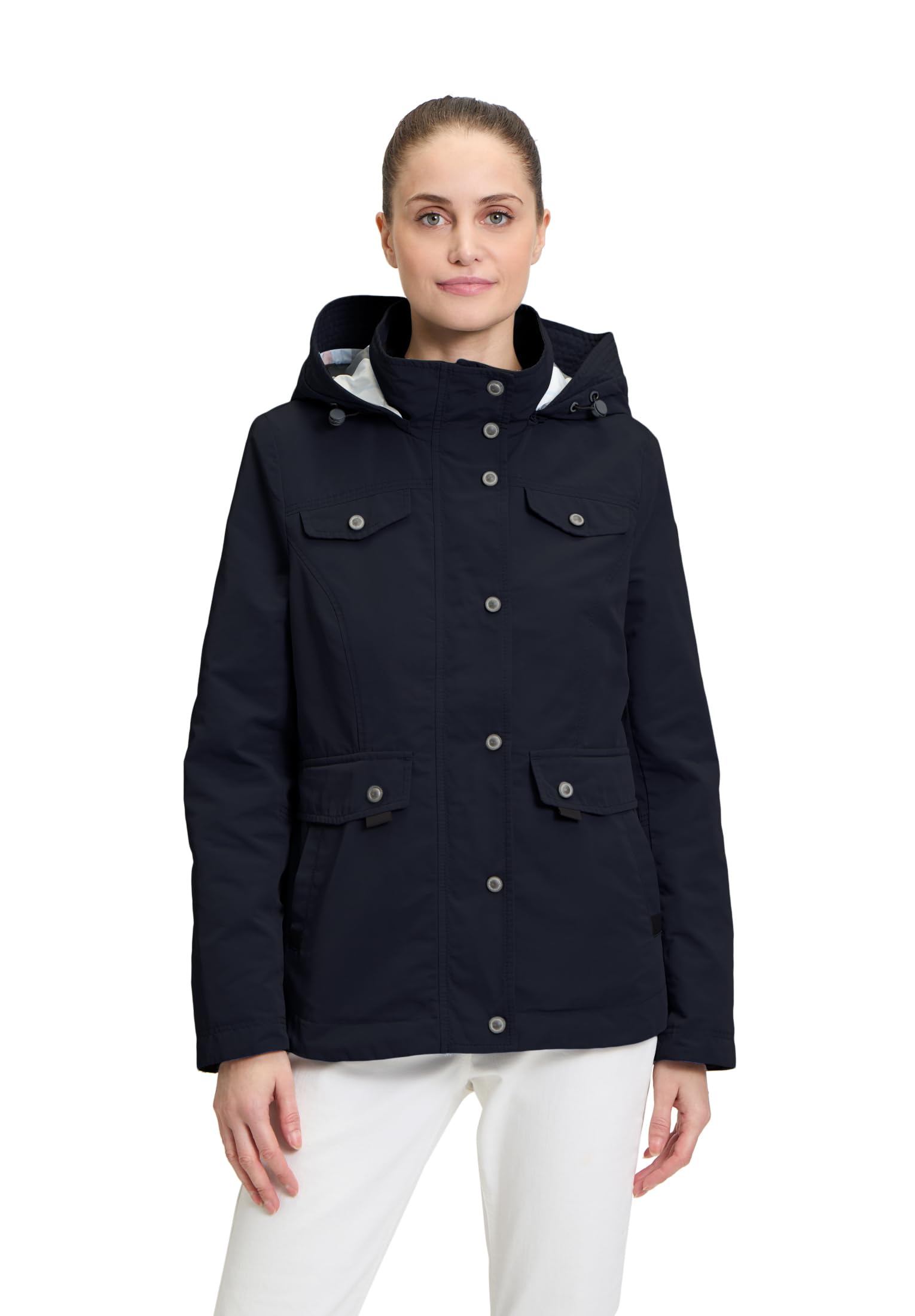 gil-bret-lia-damen-sommerjacke-mit-kapuze-karo-besatz image 1