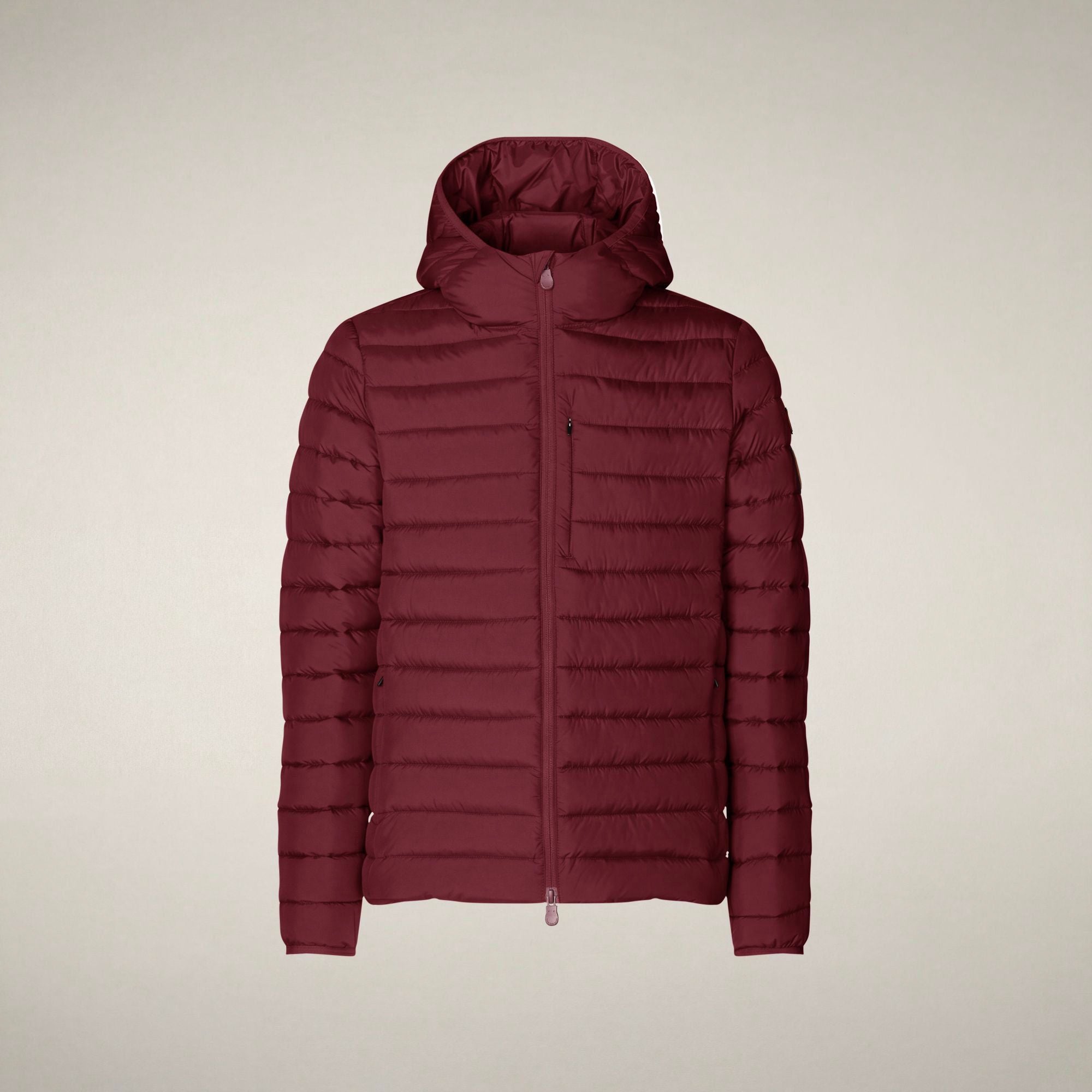 save-the-duck-juncus-herren-puffer-bordeaux-winterjacke-mit-kapuze image 3