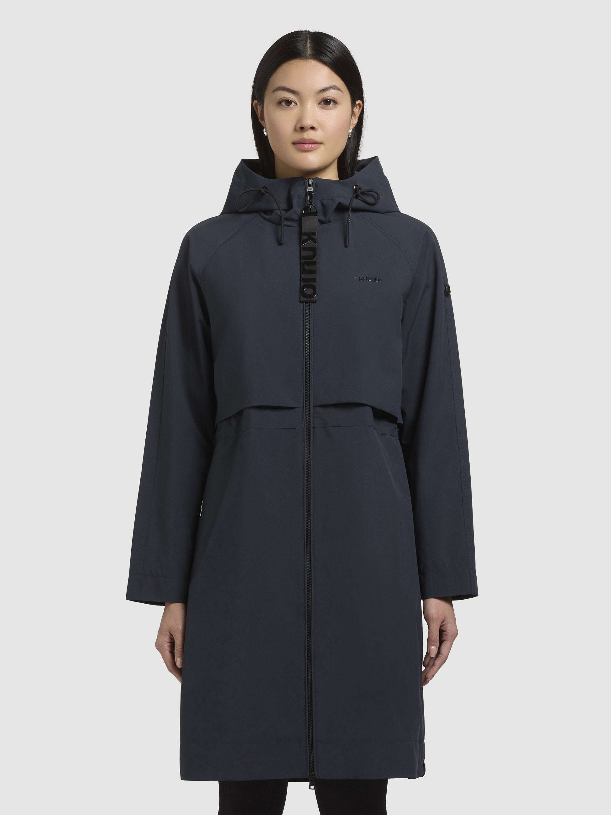 khujo-mantel-adura-dunkelblau-kurzmantel-sommerparka-damen-loose-fit image 4