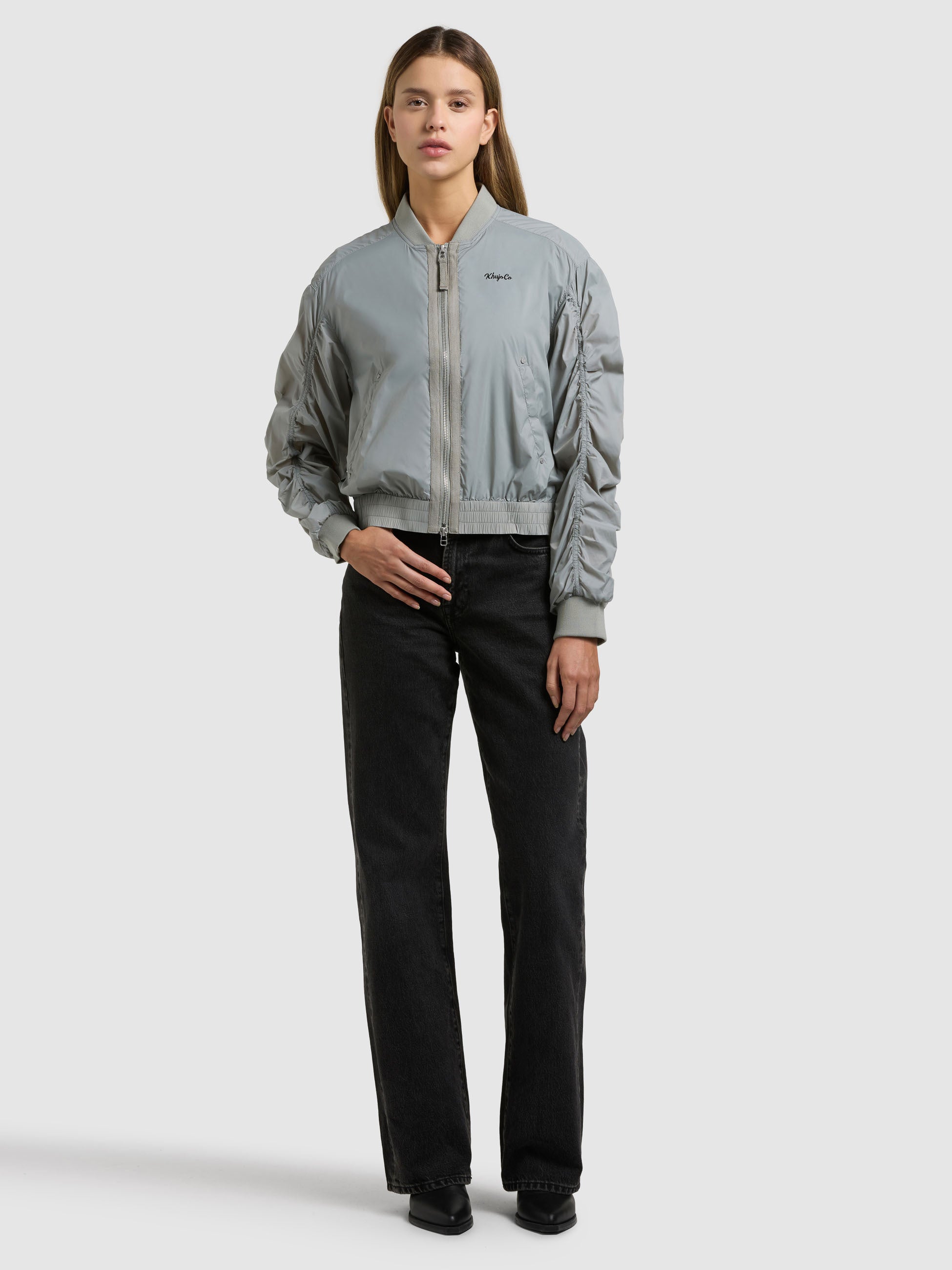khujo-jacke-tuvay-cloud-green-blouson-bomberjacke-damen image 2