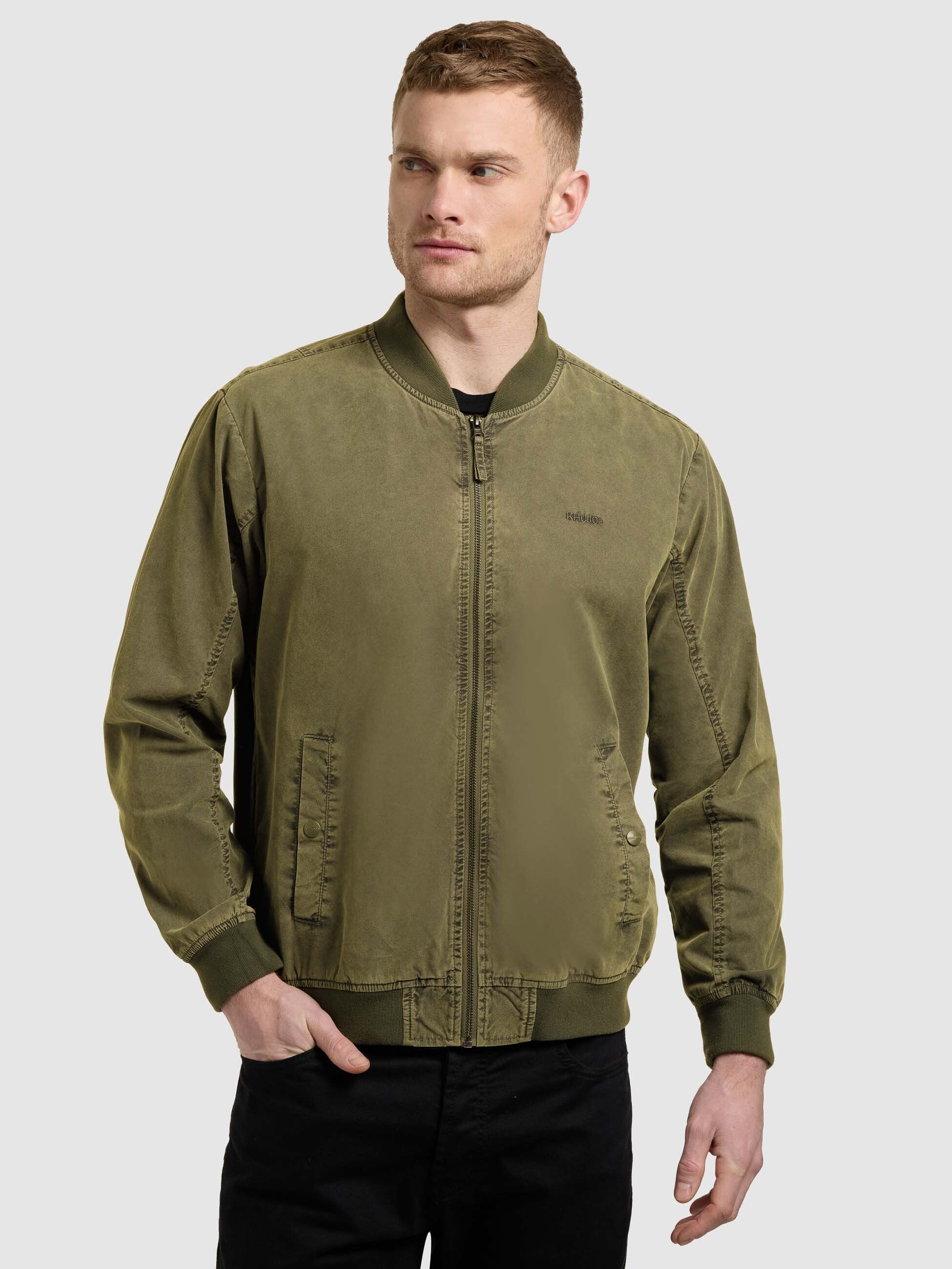 khujo-jacke-ulric-turtle-green-blousonjacke-im-college-stil image 7
