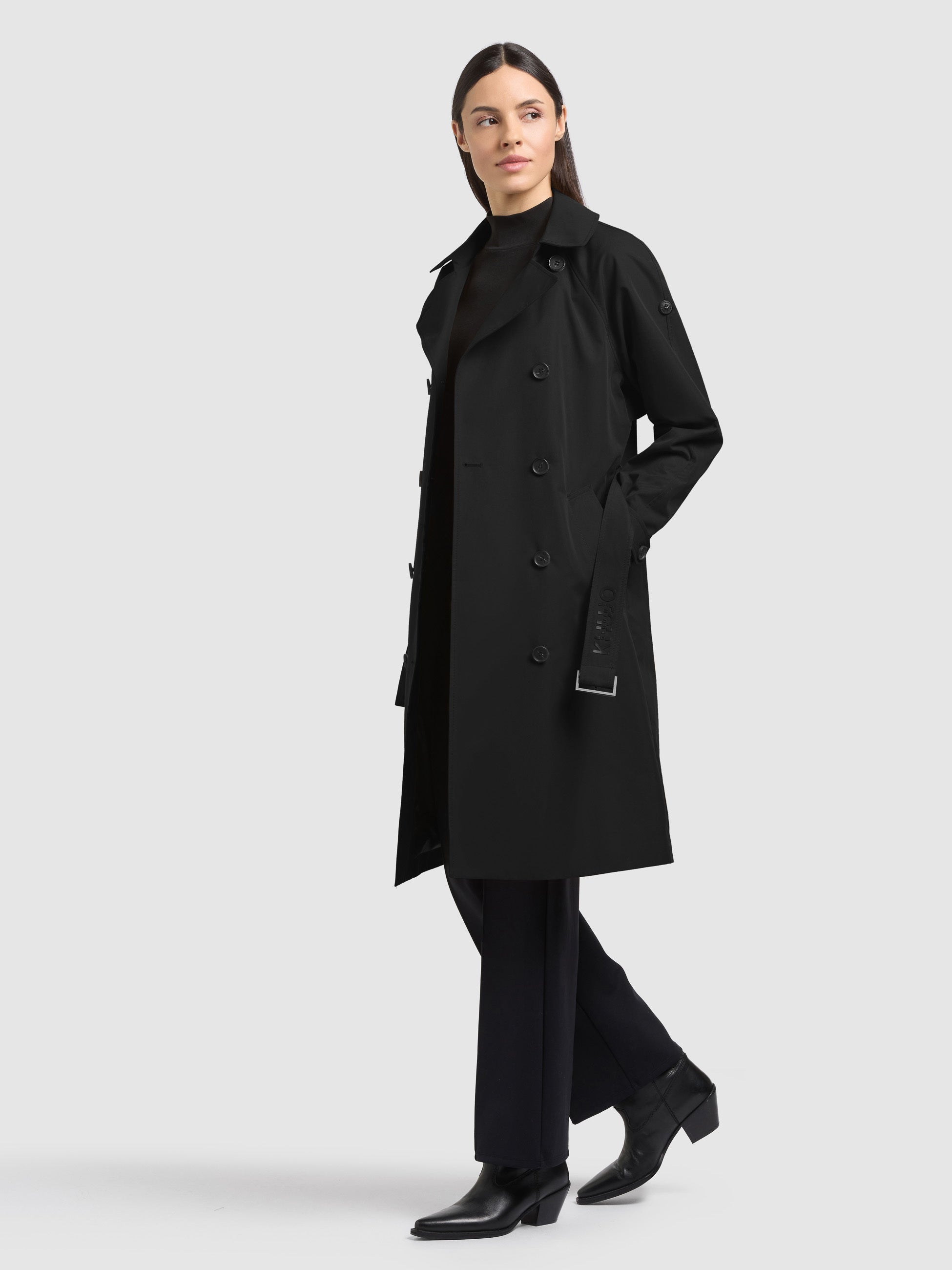 khujo-mantel-rula2-black-doppelreihiger-damen-trenchcoat-aus-baumwollgemisch-mit image 4