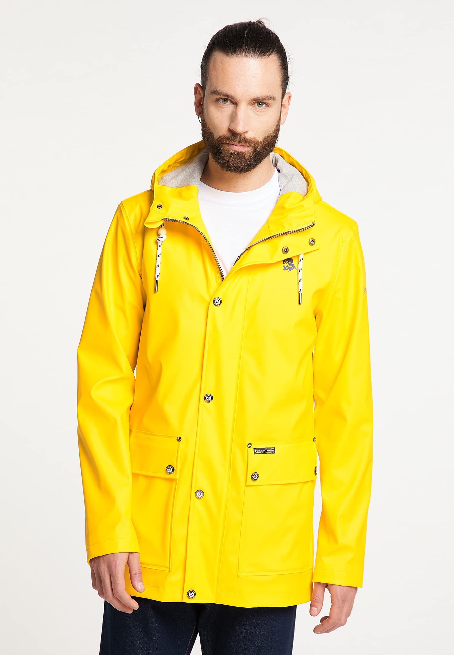 schmuddelwedda-damen-regenjacke-longform-wasserdicht-herren-regenjacke-original image 3