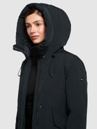 khujo-coat-santini-port-blue-knielanger-wintermantel-mit-wasserabweisender-besch image 7