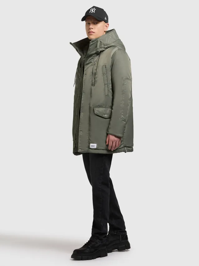 khujo-coat-pakpao-sage-green-damen-parka-loose-fit-mit-kapuze image 1