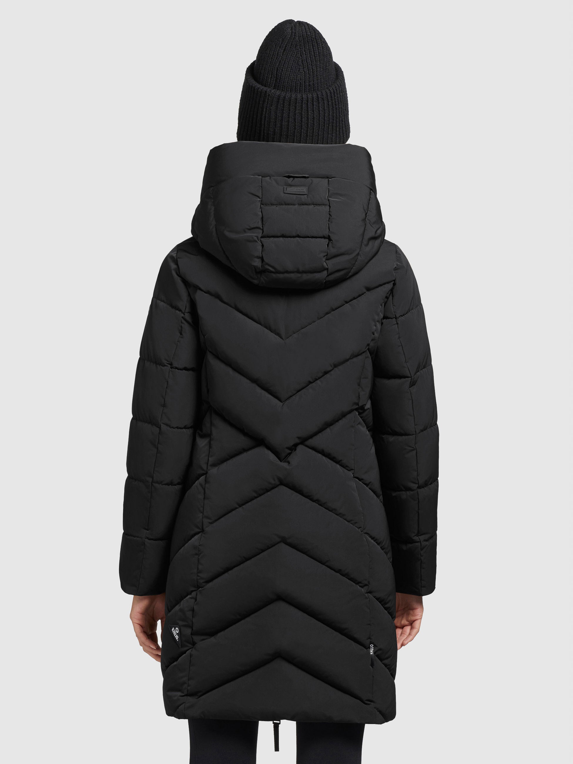 khujo-mantel-darka-schwarz-damen-steppmantel-regular-fit image 3