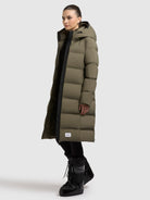 khujo-coat-finnie3-light-moss-green-damen-steppmantel image 2