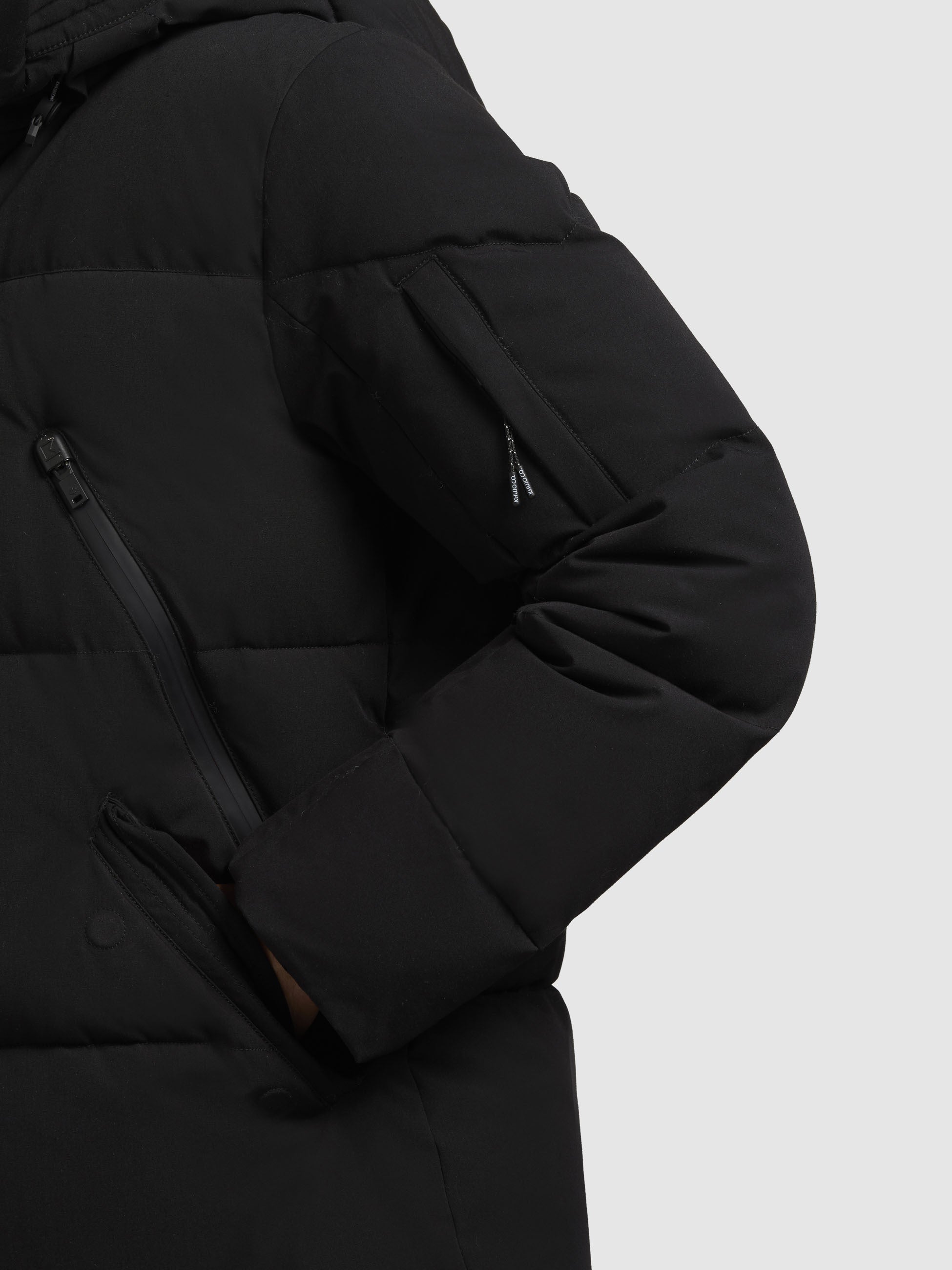 khujo-jacke-kanf-schwarz-damen-steppjacke-loose-fit-mit-kapuze image 8