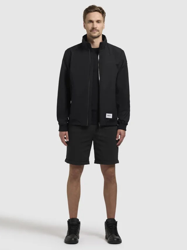khujo-kayo-damen-jacke-schwarz-sommer-bomber-mit-kapuze image 1