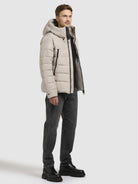 khujo-wou-damen-steppjacke-light-gray-regular-fit-jacke-mit-kapuze image 6