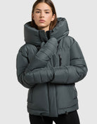 khujo-peeke2-damen-winterjacke-foam-green-mit-handschuhen-wattierte-steppjacke image 8